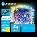 Aigostar - LED-Weihnachtslichterkette für den Außenbereich 500xLED/8 Funktionen 53m IP44 mehrfarbig
