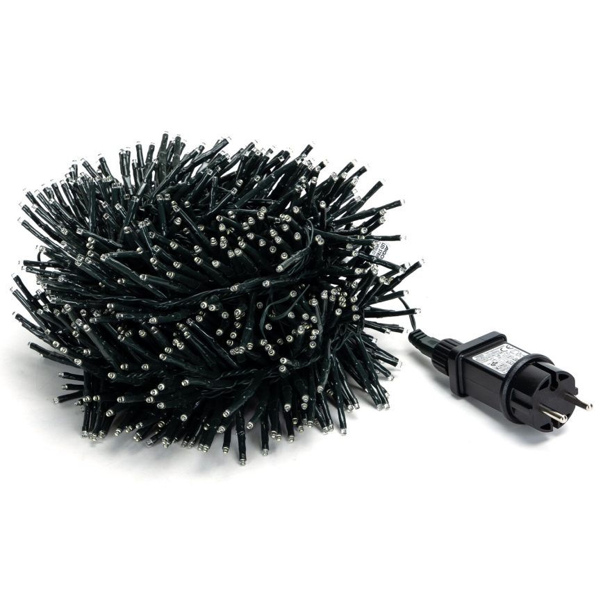 Aigostar - LED-Weihnachtslichterkette für den Außenbereich 600xLED/8 Funktionen 18m IP44 kaltweiß