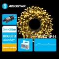 Aigostar - LED-Weihnachtslichterkette für den Außenbereich 800xLED/8 Funktionen 23m IP44 warmweiβ