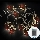 Aigostar - LED-Weihnachtslichterkette mit Rentier-Motiv, 20 LEDs, 3×AA, 3 m, warmweiß