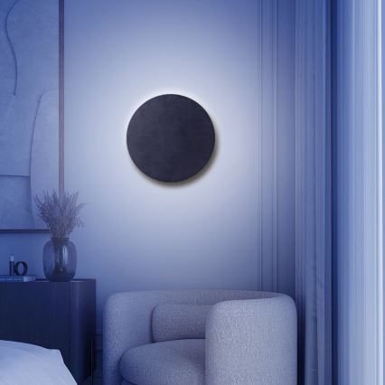 Aigostar - LED dimmbare Wandleuchte MESH Smart LED/12W/230V 2700-6500K schwarz