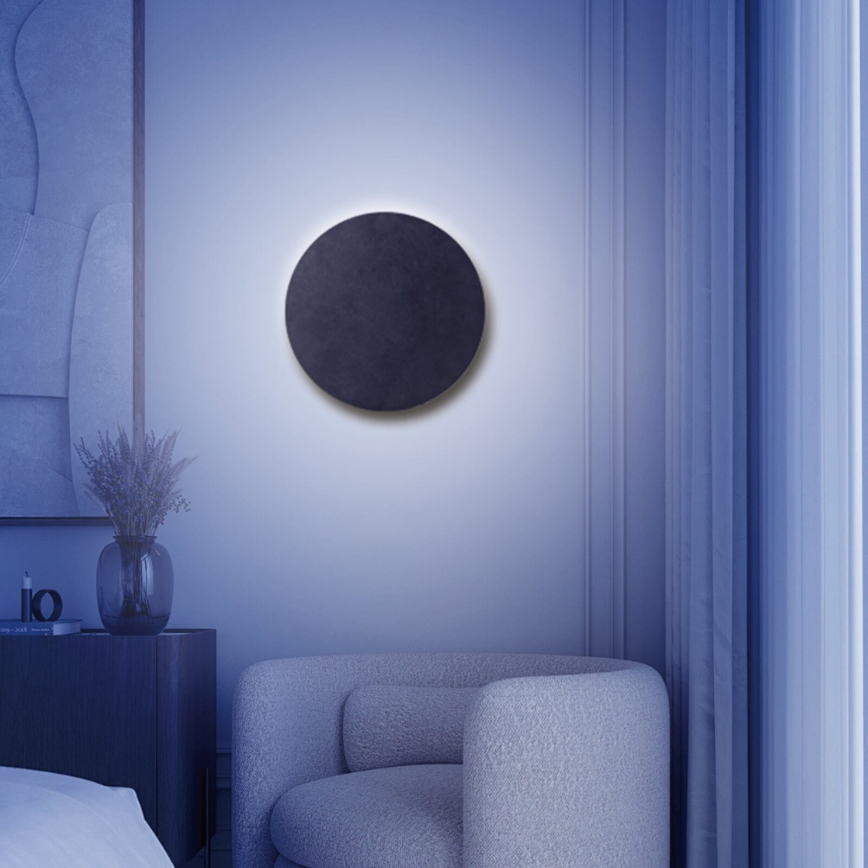 Aigostar - LED dimmbare Wandleuchte MESH Smart LED/12W/230V 2700-6500K schwarz