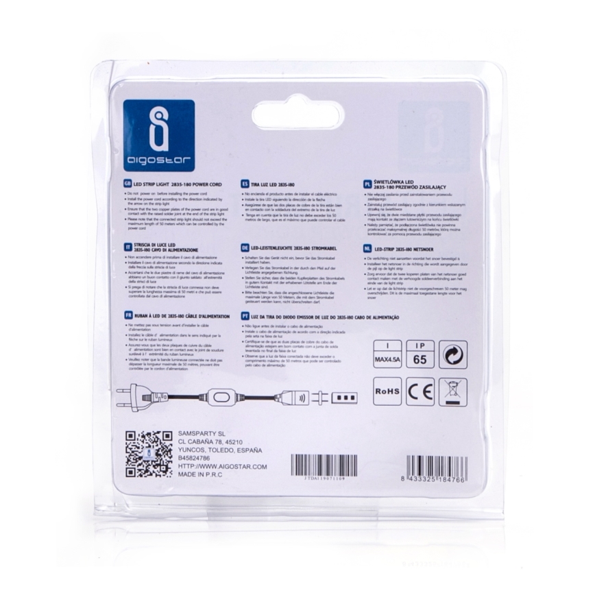 Aigostar - Netzteil für LED-Streifen 1000W/230V weiß