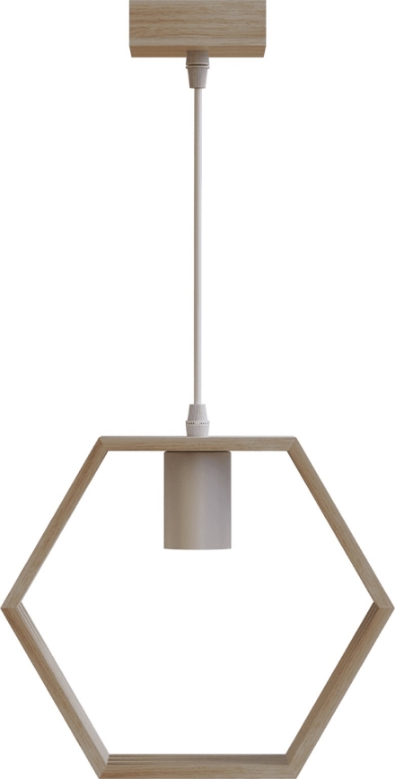 Aigostar - Pendelleuchte 1xE27/60W/230V beige