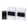 Aigostar - SET 2x Kabellose Türklingel 3xAA/12V IP44 weiß/schwarz