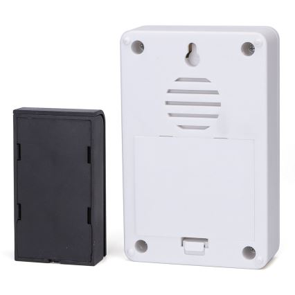 Aigostar - SET 2x Kabellose Türklingel 3xAA/12V IP44 weiß/schwarz
