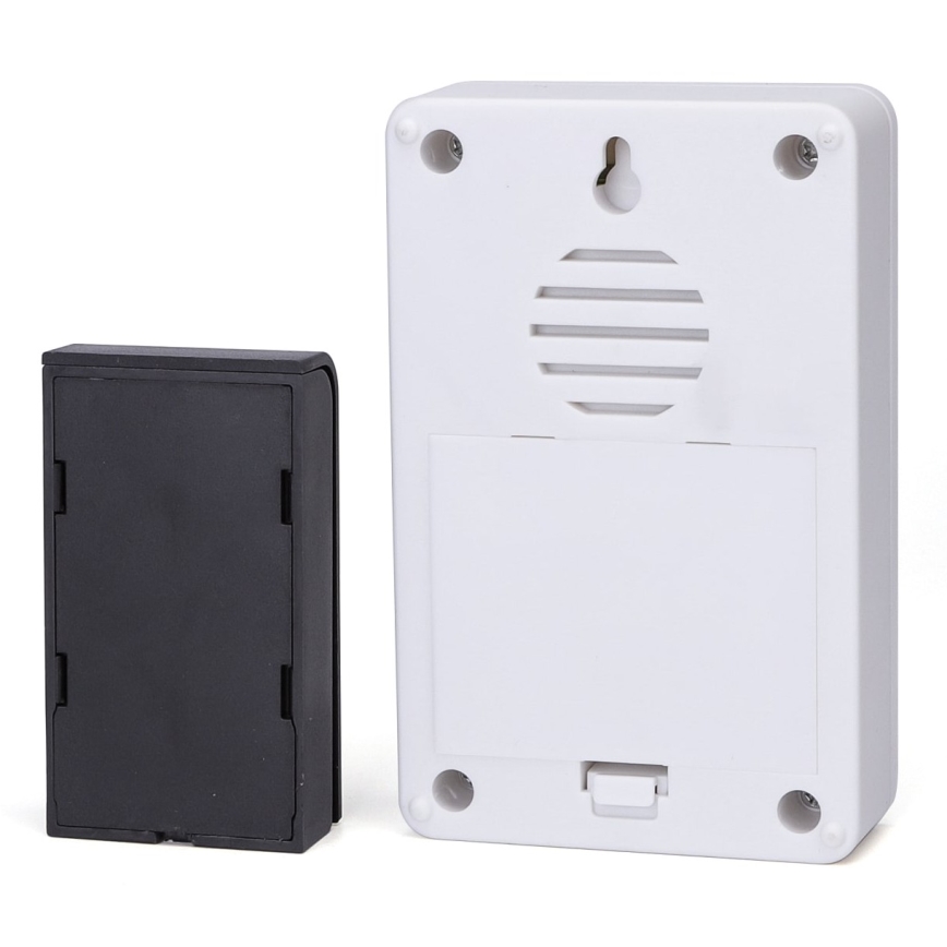 Aigostar - SET 2x Kabellose Türklingel 3xAA/12V IP44 weiß/schwarz