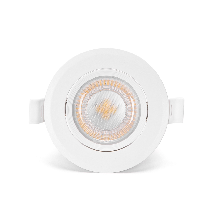 Aigostar - Set 3x LED-Einbauleuchte LED/5W/230V 3000K Ø 8,5 cm weiß