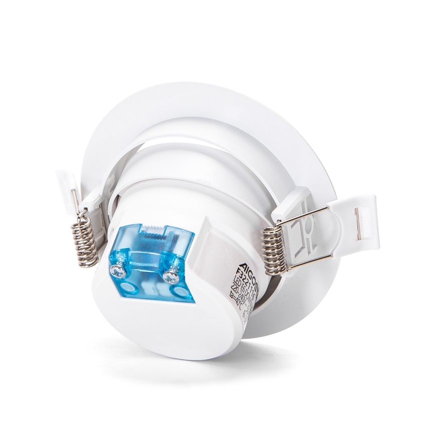 Aigostar - Set 3x LED-Einbauleuchte LED/5W/230V 3000K Ø 8,5 cm weiß