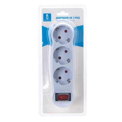 Aigostar - Steckdosenleiste mit Schalter 3x16A/230V SCHUKO