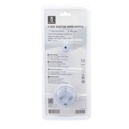 Aigostar - Steckdosenleiste mit Schalter 3x16A/230V SCHUKO