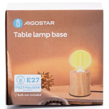 Aigostar - Tischleuchte 1xE27/60W/230V Gummibaum