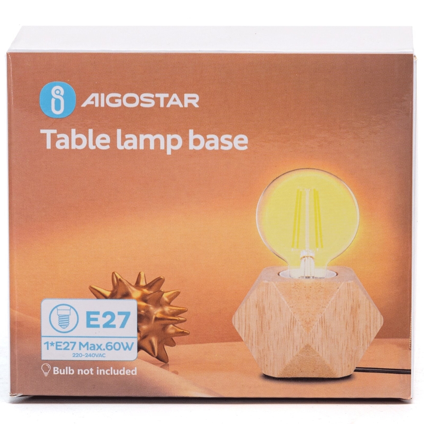 Aigostar - Tischleuchte 1xE27/60W/230V Gummibaum