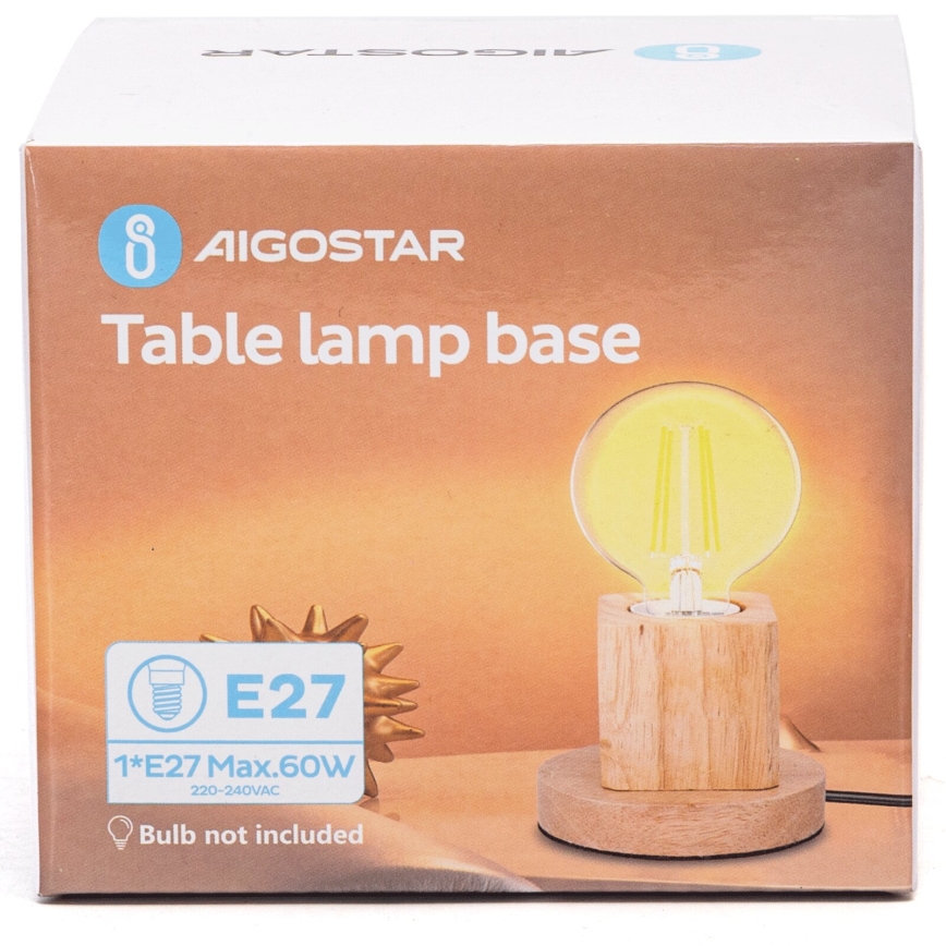 Aigostar - Tischleuchte 1xE27/60W/230V Gummibaum