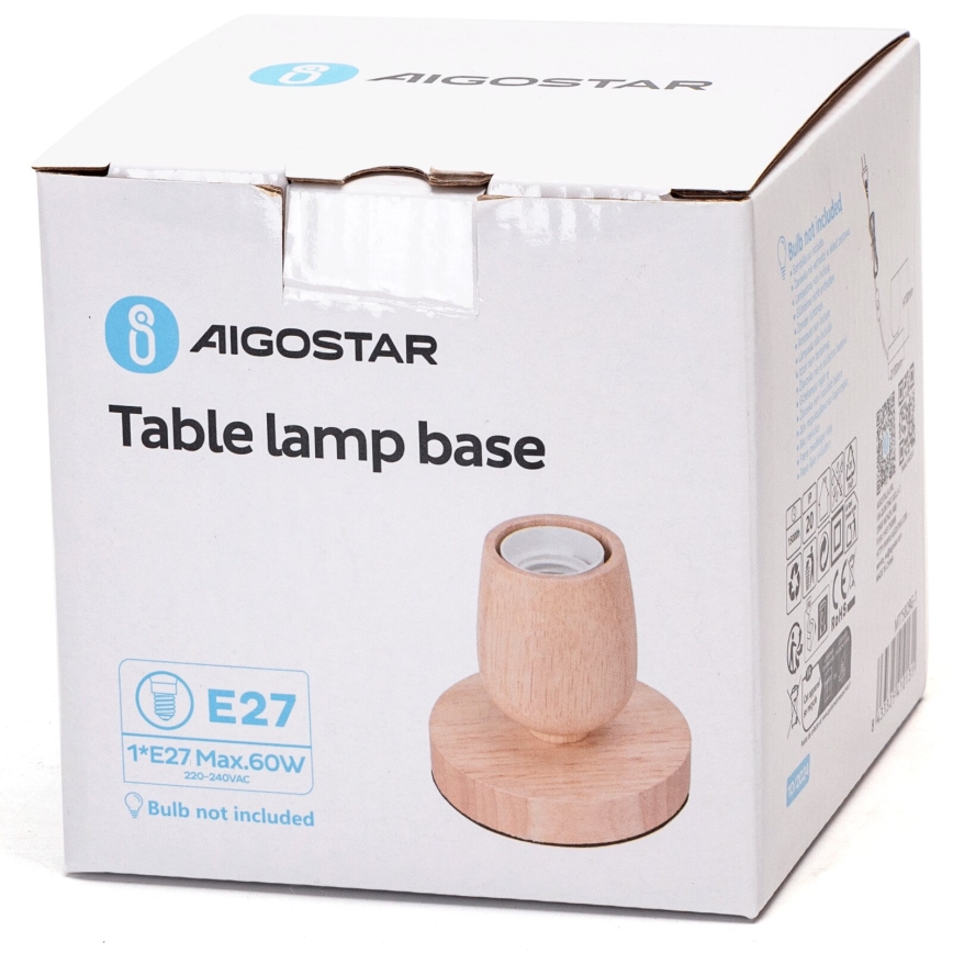 Aigostar - Tischleuchte 1xE27/60W/230V Gummibaum