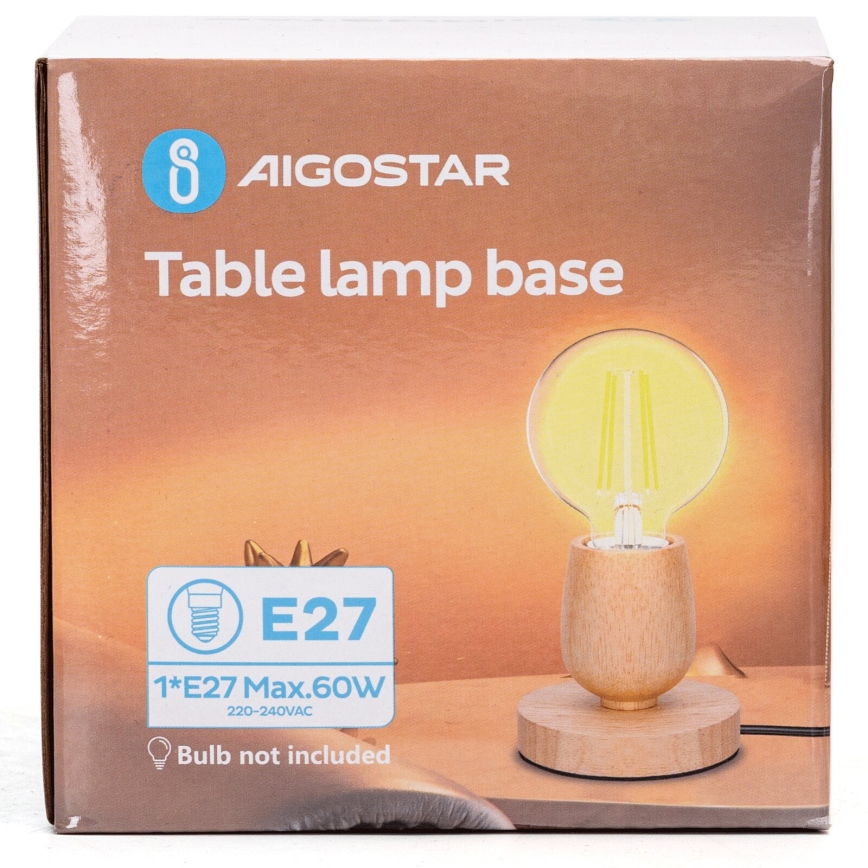 Aigostar - Tischleuchte 1xE27/60W/230V Gummibaum