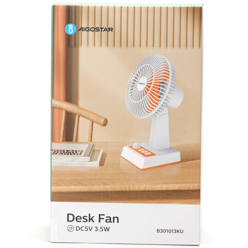 Aigostar - Tischventilator 6W/USB