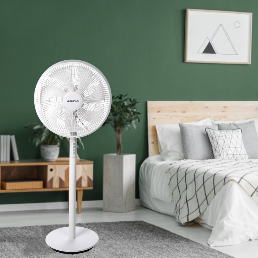 Aigostar - Turmventilator 45W/230V 110 cm weiß