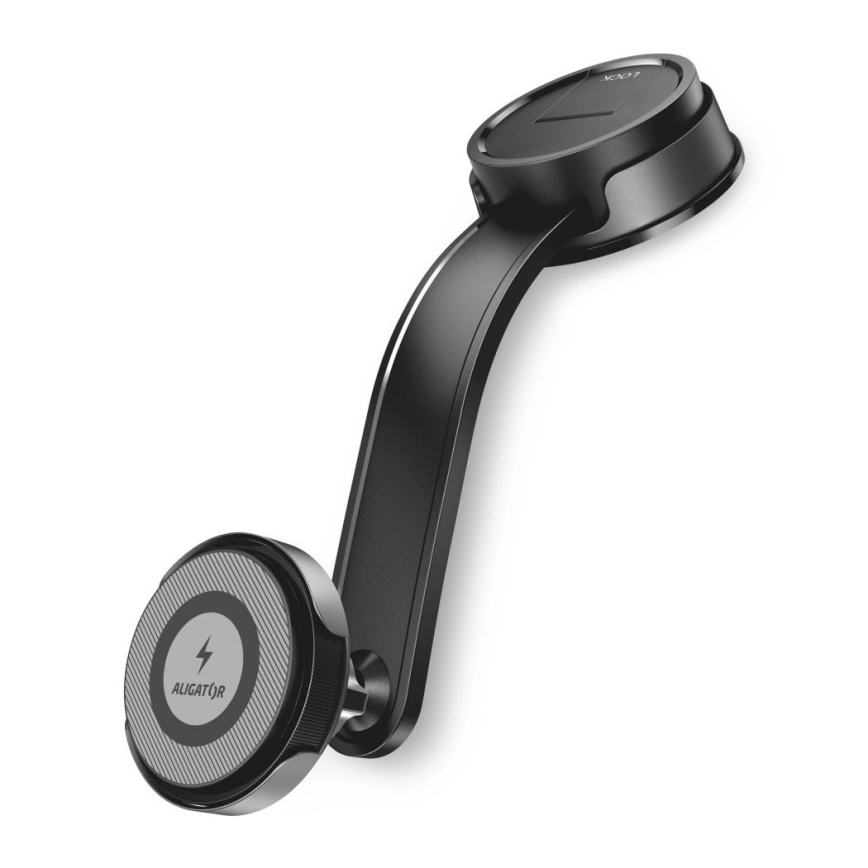 Aligator AMS07BK - Autohalterung für Smartphone mit flexiblem Arm, MagSafe, schwarz