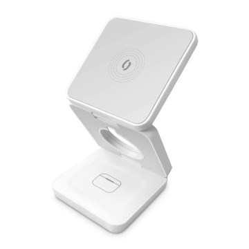 Aligator AMS09WT - Kabellose MagSafe-Ladestation 3-in-1, 15 W, weiß