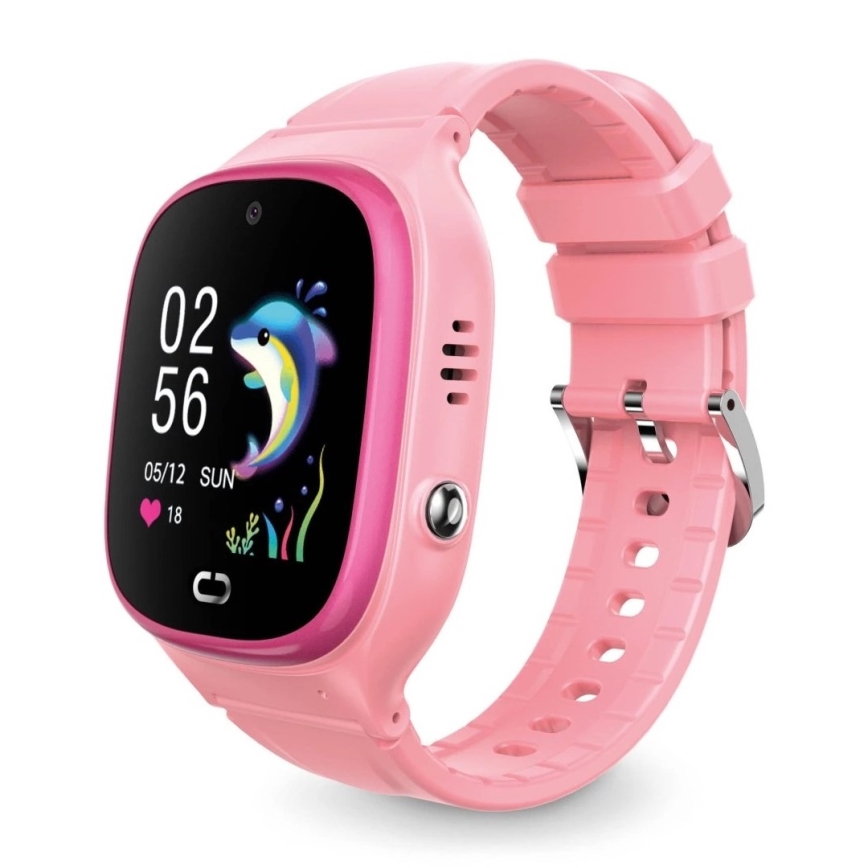Aligator AW11PK - Smartwatch Watch Junior 2 450 mAh IP67 Wi-Fi rosa