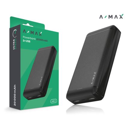 Aligator AX0003 - Powerbank A-MAX 10000 mAh 3,7 V schwarz