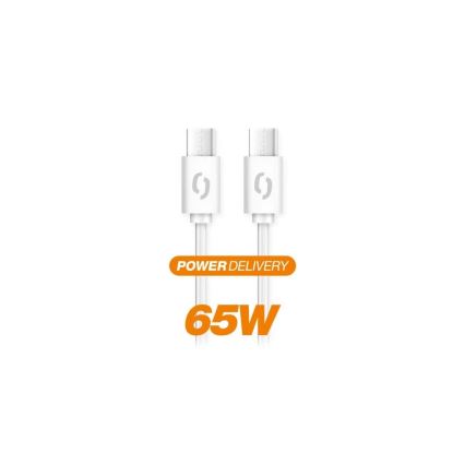 Aligator DATKP49 - USB-Kabel USB-C / USB-C 65 W Power Delivery 1,5 m weiß