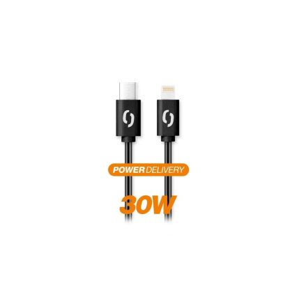 Aligator DATKP50 - USB-Kabel USB-C / Lightning 30 W Power Delivery 1,5 m schwarz