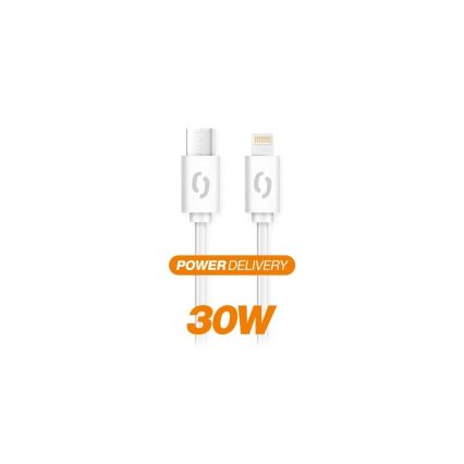 Aligator DATKP51 - USB-Kabel USB-C / Lightning 30 W Power Delivery 1,5 m weiß