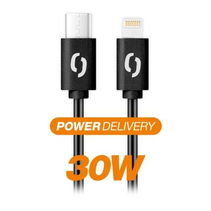 Aligator DATKP56 - USB-Kabel USB-C / Lightning 30 W Power Delivery 0,5 m schwarz