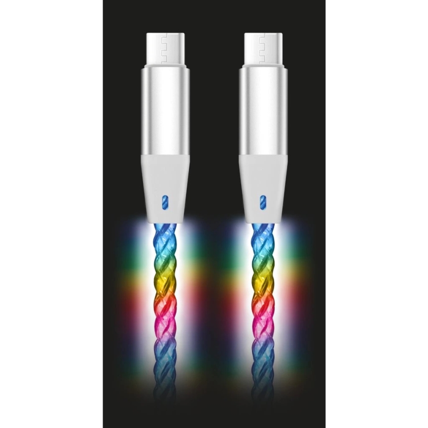 Aligator DATKP62 - USB-Kabel USB-C / USB-C mit LED-Beleuchtung 65W Power Delivery 1,2m