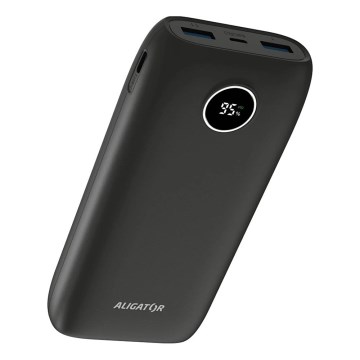 Aligator PBPD20BK - Powerbank mit LCD-Display Power Delivery 20000 mAh/20W/3,7V schwarz