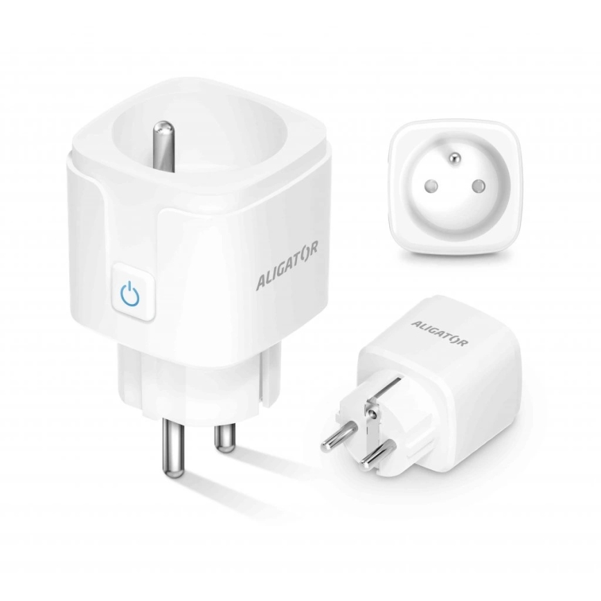 Aligator WAL001 - Smarte Steckdose 3680W/230V/Typ E/16A Wi-Fi Tuya