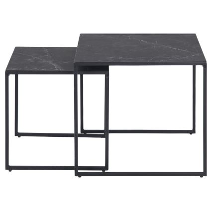 Set aus 2 Couchtischen ALMA in Anthrazit