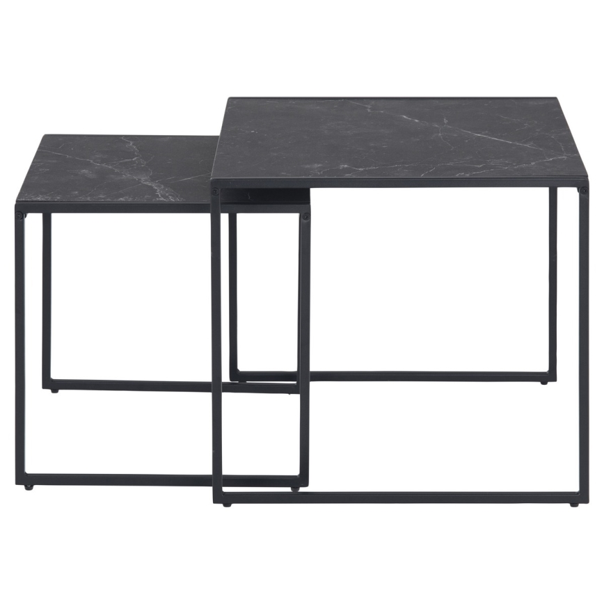 Set aus 2 Couchtischen ALMA in Anthrazit