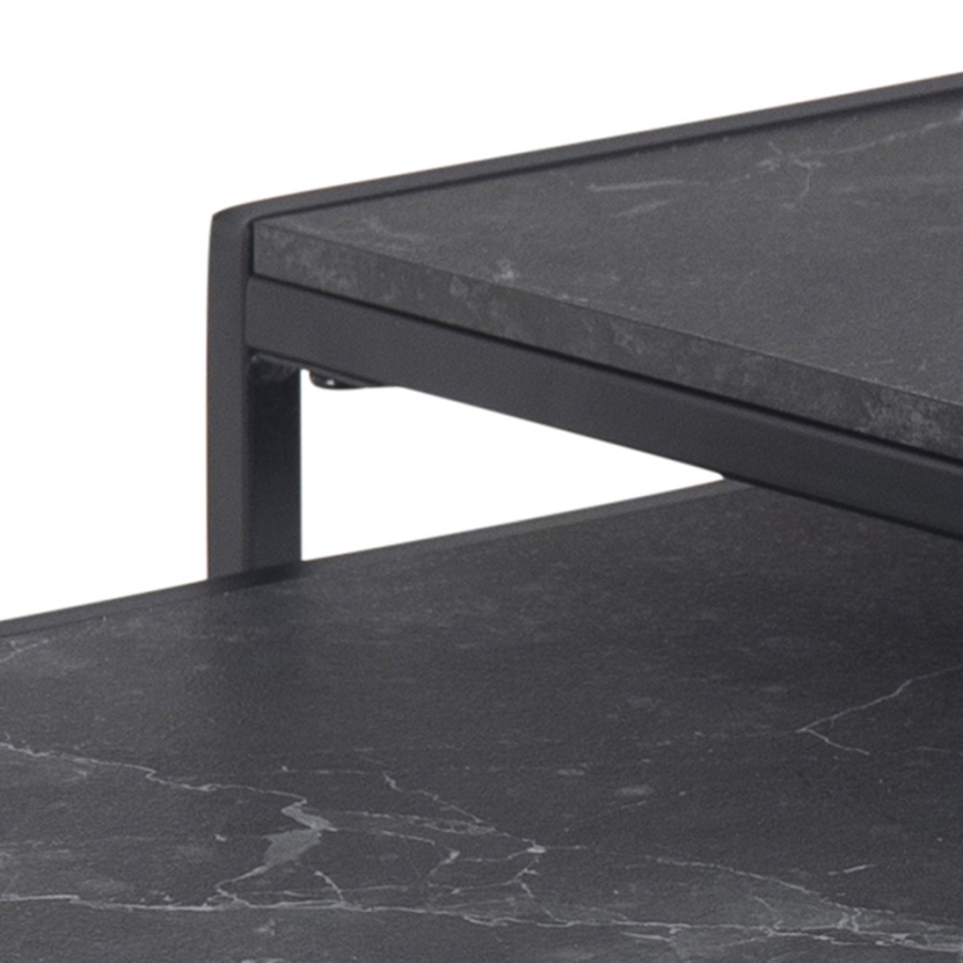 Set aus 2 Couchtischen ALMA in Anthrazit