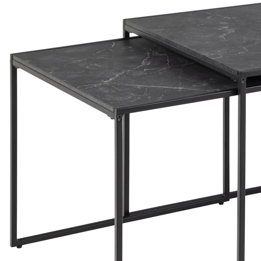 Set aus 3 Couchtischen ALMA in Anthrazit