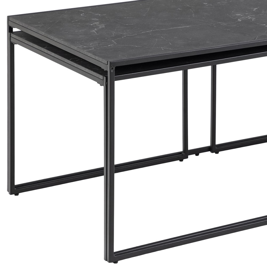 Set aus 3 Couchtischen ALMA in Anthrazit
