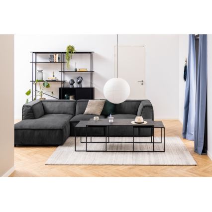Set aus 3 Couchtischen ALMA in Anthrazit
