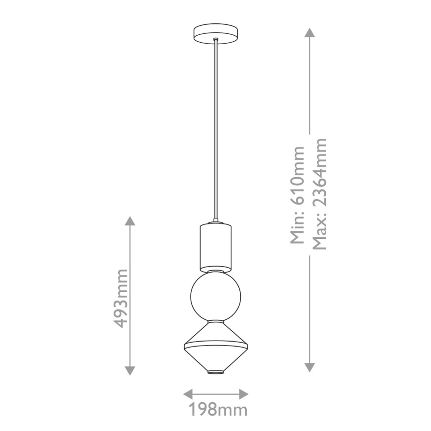 Alora Mood - LED-Pendelleuchte BIJOU an Kabel LED/20W/230V 3000K goldfarben