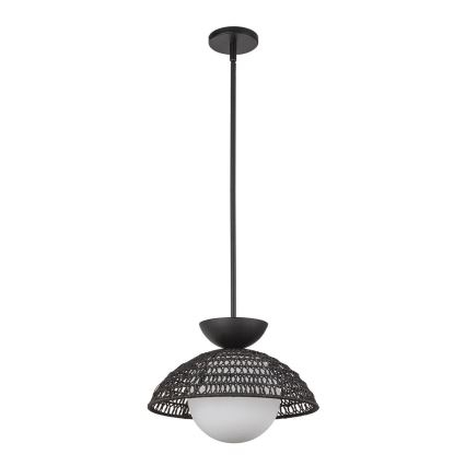 Alora Mood - Pendelleuchte mit Stange PERTH 1xE27/60W/230V Ø 37,5 cm, schwarz