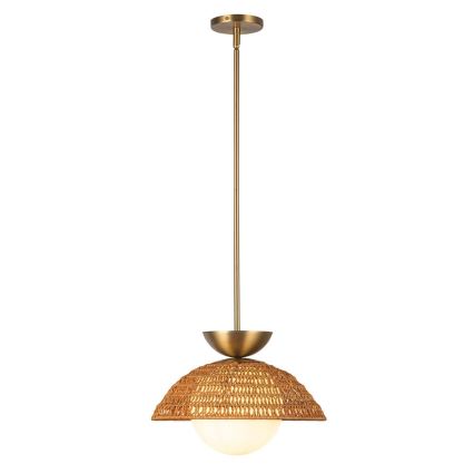 Alora Mood - Pendelleuchte mit Stange PERTH 1xE27/60W/230V Ø 37,5 cm goldfarben