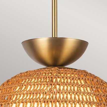 Alora Mood - Pendelleuchte mit Stange PERTH 1xE27/60W/230V Ø 37,5 cm goldfarben