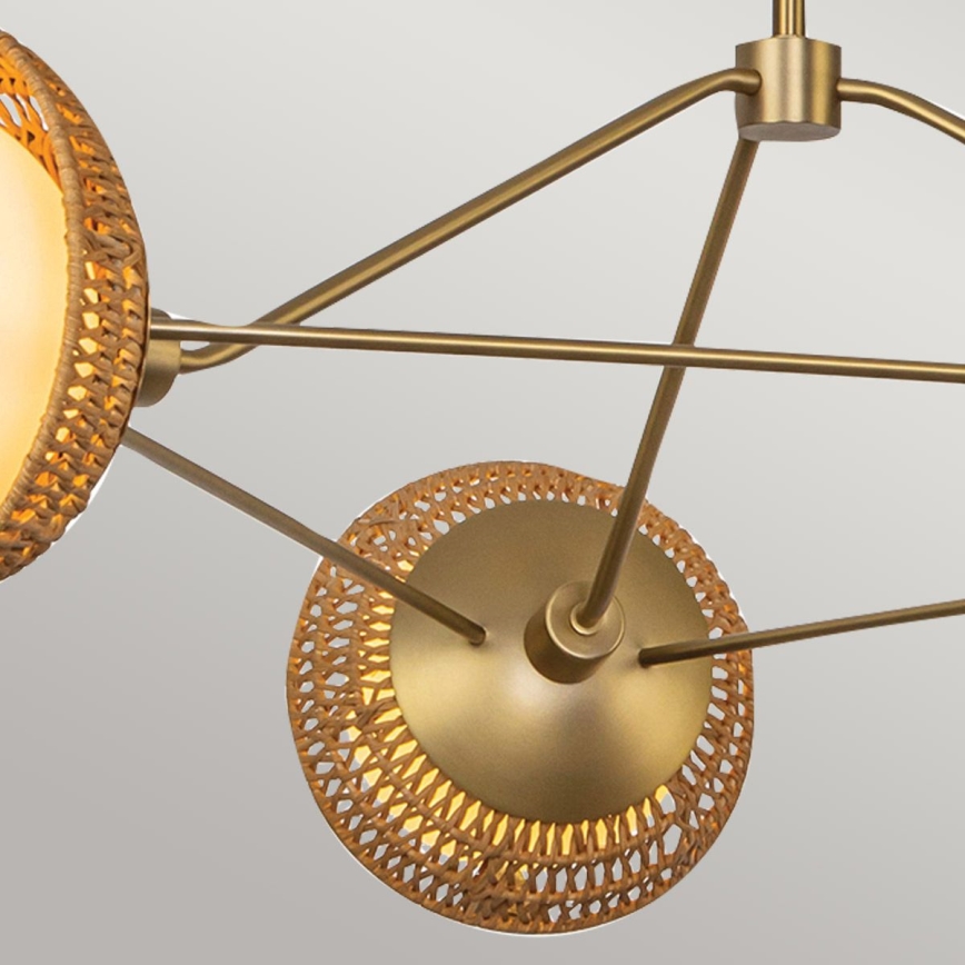 Alora Mood - Pendelleuchte mit Stange PERTH 3xE14/40W/230V goldfarben