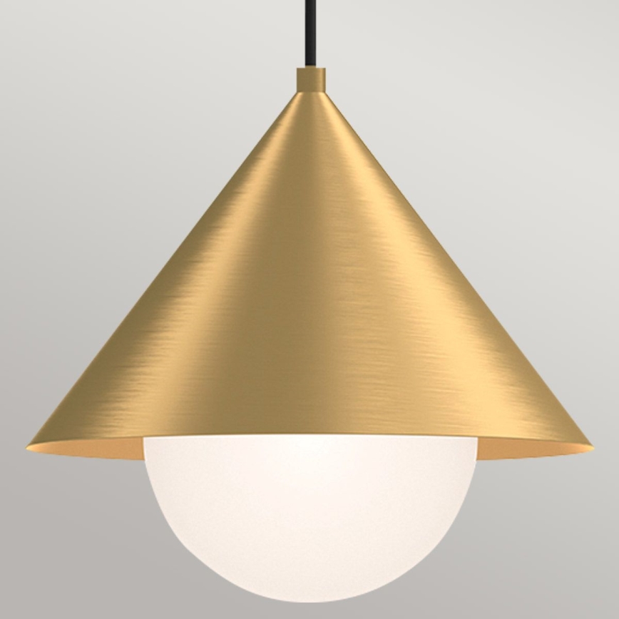 Alora Mood - Pendelleuchte an Kabel REMYCK 1xE27/60W/230V Ø 34,3 cm goldfarben