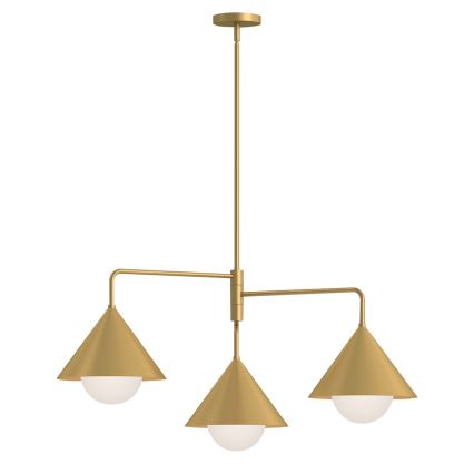 Alora Mood - Pendelleuchte mit Stange REMYCK 3xE27/60W/230V goldfarben