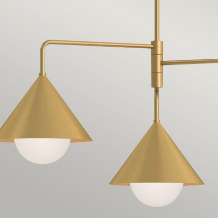 Alora Mood - Pendelleuchte mit Stange REMYCK 3xE27/60W/230V goldfarben