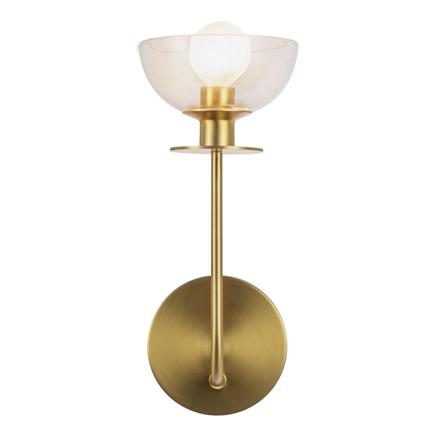 Alora Mood ALM-SYLVIA-1WB-BG-CL - Wandleuchte SYLVIA 1xE14/40W/230V, goldfarben