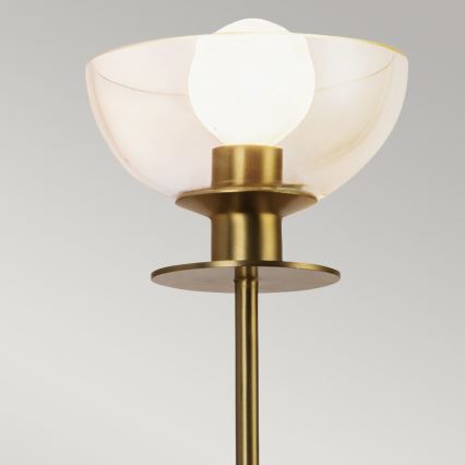 Alora Mood ALM-SYLVIA-1WB-BG-CL - Wandleuchte SYLVIA 1xE14/40W/230V, goldfarben