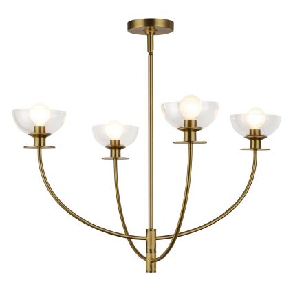 Alora Mood - Pendelleuchte an Stange SYLVIA 4xE14/40W/230V gold